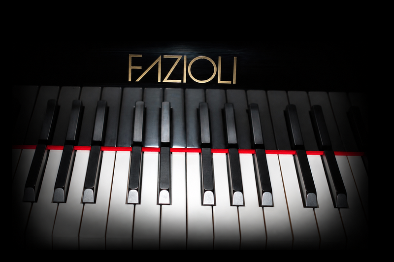Fazioli Ebony Concert Grand keys